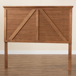 Load image into Gallery viewer, Baxton Studio Yorick Classic And Traditional Ash Walnut Finished Wood Queen Size Headboard
