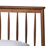 Load image into Gallery viewer, Baxton Studio Agatis Mid-Century Modern Walnut Brown Finished Wood Queen Size Bed
