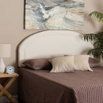 Load image into Gallery viewer, Baxton Studio Fiana Modern Cream Boucle Fabric Queen Size Headboard
