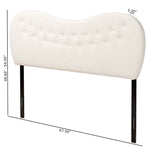 Load image into Gallery viewer, Baxton Studio Brantley Modern Cream Boucle Fabric Queen Size Headboard
