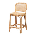 Load image into Gallery viewer, Baxton Studio Adrena Modern Bohemian Natural Brown Rattan Counter Stool
