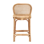 Load image into Gallery viewer, Baxton Studio Adrena Modern Bohemian Natural Brown Rattan Counter Stool
