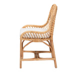 Load image into Gallery viewer, Baxton Studio Arween Modern Bohemian Natural Brown Rattan Dining Chair
