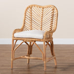 Load image into Gallery viewer, Baxton Studio Arween Modern Bohemian Natural Brown Rattan Dining Chair
