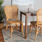 Load image into Gallery viewer, Baxton Studio Irene Modern Bohemian Natural Rattan Dining Chair
