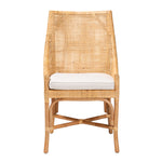 Load image into Gallery viewer, Baxton Studio Bella Modern Bohemian Natural Brown Rattan Dining Chair
