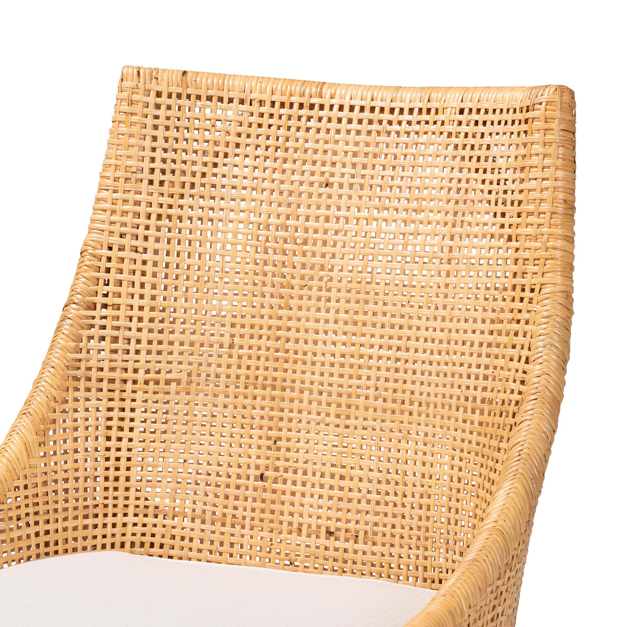 Baxton Studio Bella Modern Bohemian Natural Brown Rattan Dining Chair