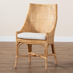 Load image into Gallery viewer, Baxton Studio Bella Modern Bohemian Natural Brown Rattan Dining Chair
