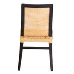 Load image into Gallery viewer, Baxton Studio Lingga Modern Bohemian Dark Brown Mahogany Wood And Natural Rattan Dining Chair
