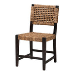 Load image into Gallery viewer, Baxton Studio Alise Modern Bohemian Dark Brown Mahogany Wood And Seagrass Dining Chair
