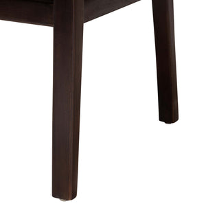 Baxton Studio Joana Modern Bohemian Dark Brown Mahogany Wood And Natural Seagrass Dining Arm Chair