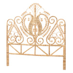 Load image into Gallery viewer, Baxton Studio Caelinus Modern Bohemian Natural Brown Rattan Queen Size Standalone Headboard
