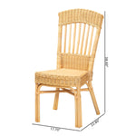 Load image into Gallery viewer, Baxton Studio Barito Modern Bohemian Natural Brown Rattan Dining Chair
