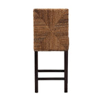 Load image into Gallery viewer, Baxton Studio Laymi Modern Bohemian Dark Brown Mahogany Wood And Seagrass Counter Stool
