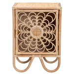 Load image into Gallery viewer, Baxton Studio Acelin Modern Bohemian Natural Brown Rattan Nightstand
