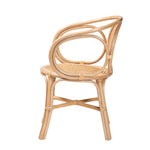 Load image into Gallery viewer, Baxton Studio Palesa Modern Bohemian Natural Brown Rattan Dining Chair
