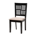 Load image into Gallery viewer, Baxton Studio Deanna Modern Beige Fabric And Dark Brown Finished Wood 7-Piece Dining Set
