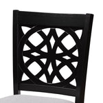 Load image into Gallery viewer, Baxton Studio Abigail Modern Grey Fabric And Dark Brown Finished Wood 5-Piece Pub Set
