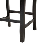 Load image into Gallery viewer, Baxton Studio Abigail Modern Grey Fabric And Dark Brown Finished Wood 5-Piece Pub Set
