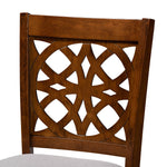 Load image into Gallery viewer, Baxton Studio Abigail Modern Grey Fabric And Walnut Brown Finished Wood 5-Piece Pub Set
