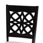 Load image into Gallery viewer, Baxton Studio Abigail Modern Beige Fabric And Dark Brown Finished Wood 5-Piece Dining Set
