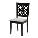 Load image into Gallery viewer, Baxton Studio Abigail Modern Grey Fabric And Dark Brown Finished Wood 7-Piece Dining Set
