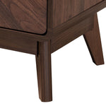 Load image into Gallery viewer, Baxton Studio Markell Mid-Century Transitional Walnut Brown Finished Wood 2-Drawer Nightstand
