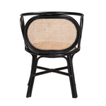 Load image into Gallery viewer, Baxton Studio Palesa Modern Bohemian Two-Tone Black And Natural Brown Rattan Dining Chair
