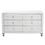 Load image into Gallery viewer, Baxton Studio Luminescence Wood Contemporary White Upholstered Dresser
