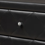 Load image into Gallery viewer, BAXTON STUDIO LUMINESCENCE WOOD CONTEMPORARY BLACK UPHOLSTERED DRESSER
