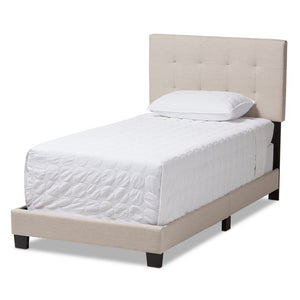 Baxton Studio Brookfield Modern and Contemporary Fabric Bed