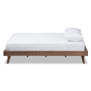 Baxton Studio Jacob Mid-Century Modern Finished Solid Wood Bed Frame