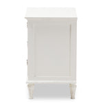 Load image into Gallery viewer, Baxton Studio Venezia French-Inspired Rustic Whitewash Wood 3-Drawer Nightstand
