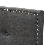 Load image into Gallery viewer, BAXTON STUDIO WINDSOR MODERN AND CONTEMPORARY DARK GREY FABRIC TWIN SIZE HEADBOARD
