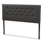 Load image into Gallery viewer, Baxton Studio Windsor Modern And Contemporary Dark Grey Fabric Full Size Headboard
