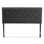 Load image into Gallery viewer, Baxton Studio Windsor Modern And Contemporary Dark Grey Fabric Full Size Headboard
