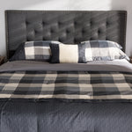 Load image into Gallery viewer, Baxton Studio Windsor Modern And Contemporary Dark Grey Fabric Full Size Headboard
