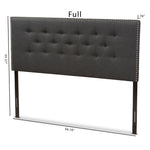 Load image into Gallery viewer, Baxton Studio Windsor Modern And Contemporary Dark Grey Fabric Full Size Headboard
