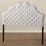 Load image into Gallery viewer, BAXTON STUDIO HILDA MODERN AND CONTEMPORARY GREYISH BEIGE FABRIC KING SIZE HEADBOARD
