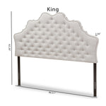 Load image into Gallery viewer, Baxton Studio Hilda Modern And Contemporary Greyish Beige Fabric Queen Size Headboard
