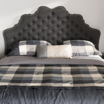 Load image into Gallery viewer, Baxton Studio Hilda Modern And Contemporary Dark Grey Fabric Queen Size Headboard
