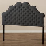 Load image into Gallery viewer, BAXTON STUDIO HILDA MODERN AND CONTEMPORARY DARK GREY FABRIC KING SIZE HEADBOARD
