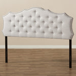 Load image into Gallery viewer, BAXTON STUDIO AURORA MODERN AND CONTEMPORARY GREYISH BEIGE FABRIC FULL SIZE HEADBOARD
