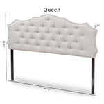 Load image into Gallery viewer, Baxton Studio Aurora Modern And Contemporary Greyish Beige Fabric Full Size Headboard
