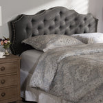 Load image into Gallery viewer, Baxton Studio Aurora Modern And Contemporary Dark Grey Fabric King Size Headboard
