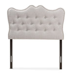 Load image into Gallery viewer, Baxton Studio Emma Modern And Contemporary Greyish Beige Fabric Twin Size Headboard
