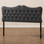 Load image into Gallery viewer, BAXTON STUDIO EMMA MODERN AND CONTEMPORARY DARK GREY FABRIC QUEEN SIZE HEADBOARD
