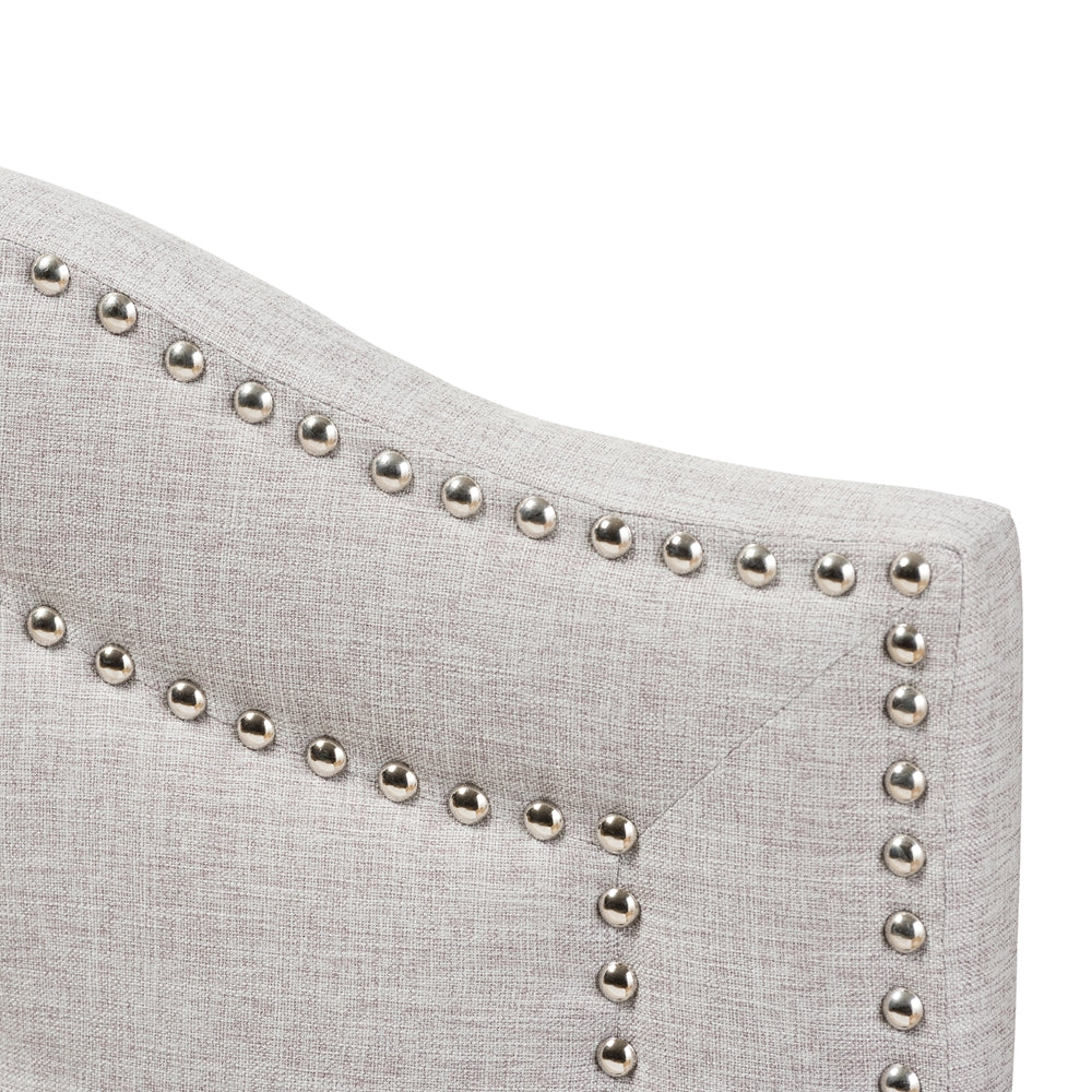 Baxton Studio Edith Modern And Contemporary Greyish Beige Fabric Full Size Headboard