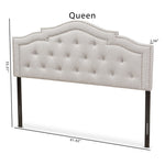 Load image into Gallery viewer, Baxton Studio Edith Modern And Contemporary Greyish Beige Fabric Queen Size Headboard
