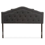 Load image into Gallery viewer, Baxton Studio Edith Modern And Contemporary Dark Grey Fabric King Size Headboard
